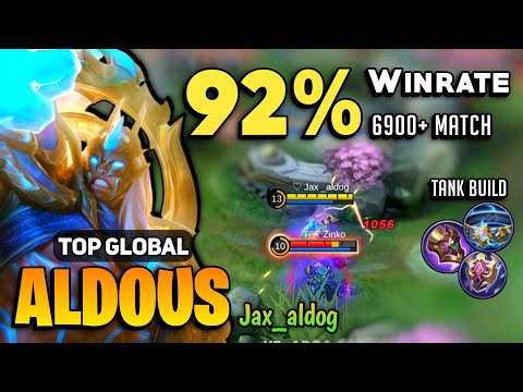 92% WINRATE! Aldous Tank Build [ Top Global Aldous Best Build 2022 ] By Jax_aldog - Mobile Legends