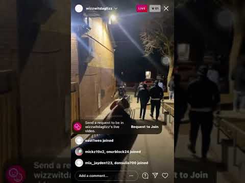 Wizzy goes ig live on his block (Rexdale)