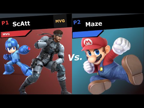 Blastoff SSBU - ScAtt (Snake/Mega Man) Vs. Maze (Mario) Smash Ultimate