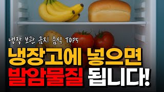 냉장고에 절대 넣으면 안 되는 음식 TOP5 발암물질 변질 주의!