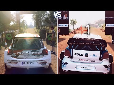 DiRT Rally 2.0 vs V-Rally 4 - Gameplay Comparison (HD) [1080p60FPS]