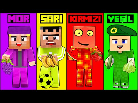 24 HOURS OF ONE COLOR CHALLENGE! 😱 - Minecraft
