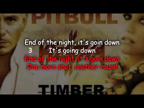 Pitbull- timber ft. Kesha karaoke