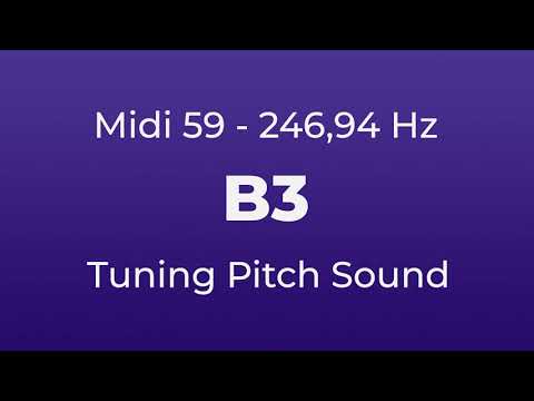 B3 Tuning Pitch | 246,94 Hz | Midi Key 59