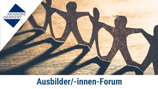 Ausbilder/-innen- Forum I Fachforum l Akademie Herkert