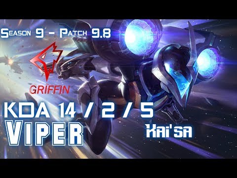 GRF Viper KAI'SA vs VAYNE ADC - Patch 9.8 KR Ranked