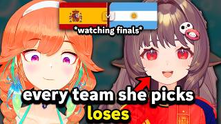 Kiara collabs with Essie who curses every World Cup game for the final: