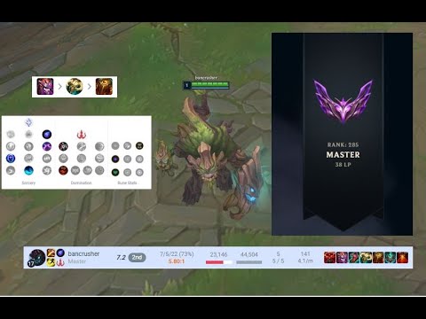 Masters 1LP to 38LP Maokai Jungle Gameplay 1