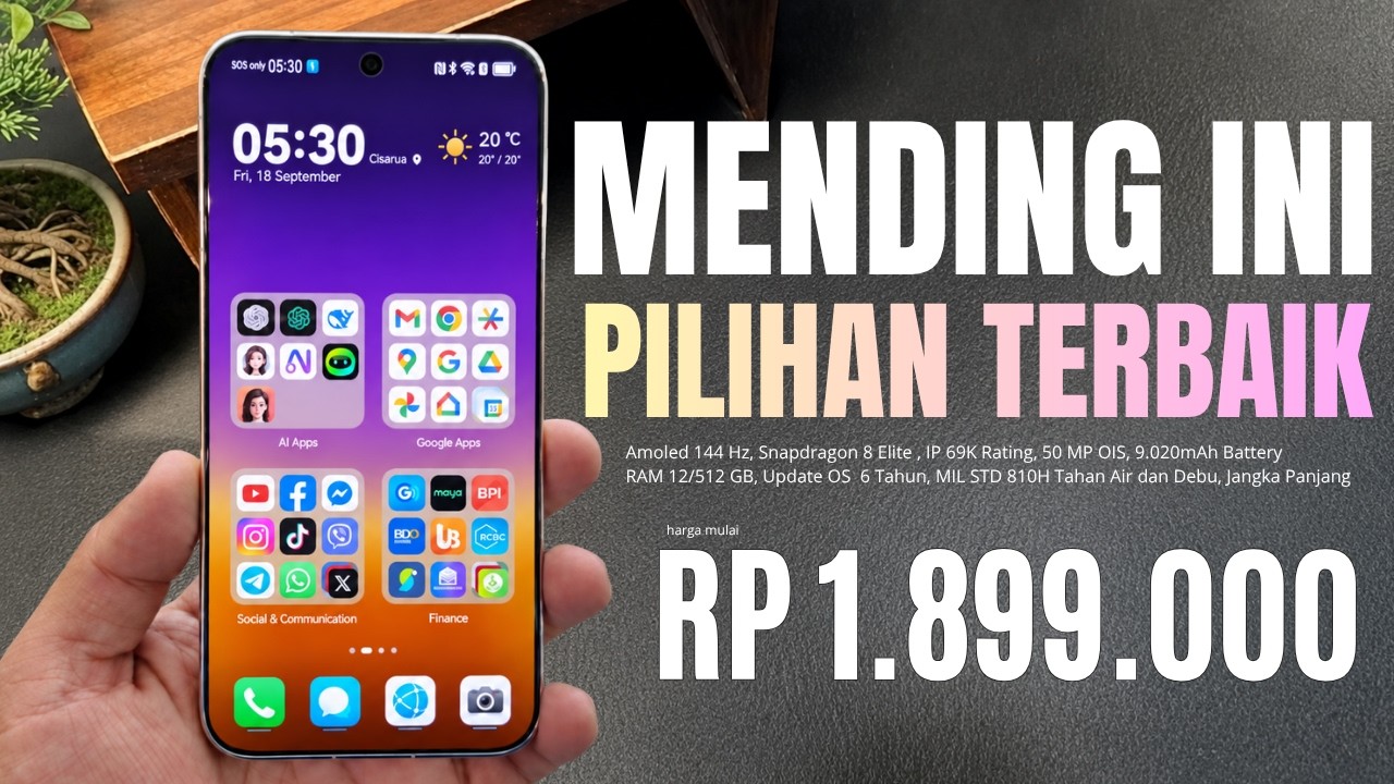 CUMA INI YANG LAYAK DIBELI‼️RAM 12/512 GB, 9.020mAh | HP TERBAIK SEPTEMBER 2026 - Versi Pan Channel