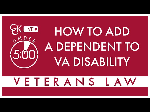 How to Add Dependents to VA Disability Benefits: VA Form 21-686c