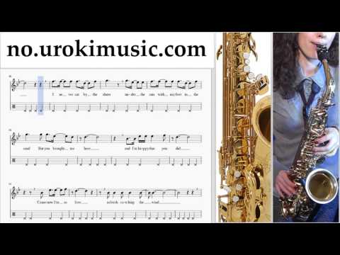 Lær å Spille Saksofon (Tenor) Miley Cyrus - Malibu Melodi Trening Del#2 um-i935