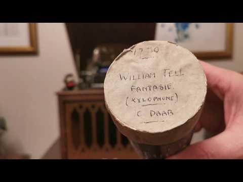William Tell Fantasie (Xylophone) - C Daab - Edison Amberola VIII - Blue Amberol Record Cylinder