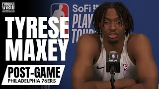 Tyrese Maxey Recaps Philadelphia 76ers Play-In Win vs. Miami, Knicks Impressions vs. Jalen Brunson