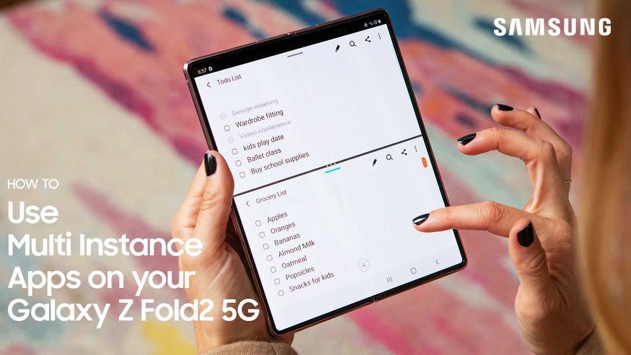 Galaxy Z Fold2 5G: How to Use Multi-Instance Apps | Samsung