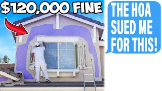 HOA SUES Me For $120,000 Over House Color! Repaints While I