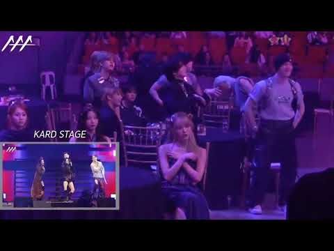 #straykids reaction to #kard 's stage 🙇🙇🙇