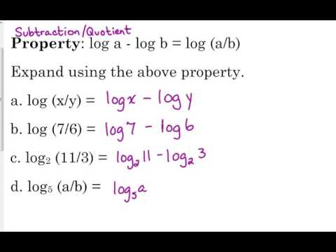 Day 37 Lesson~Properties of Logarithms (Honors)