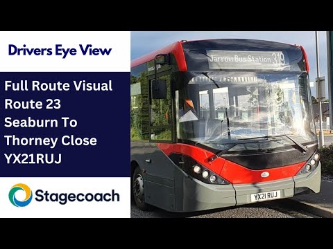 DEV: FULL ROUTE VISUAL | Stagecoach NE Bus Route 23 - Seaburn Morrisons To Thorney Close | YX21RUJ