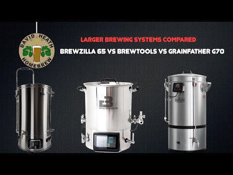 Brewzilla 65L Vs Brewtools vs Grainfather G70 Larger Brewing System Comparison