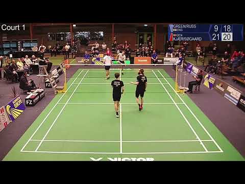 Match point - Green / Russ vs Kjær / Søgaard - MD, Final – Dutch International 2022