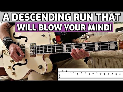 The Coolest Descending Run to Play Over A 12 Bar Blues!