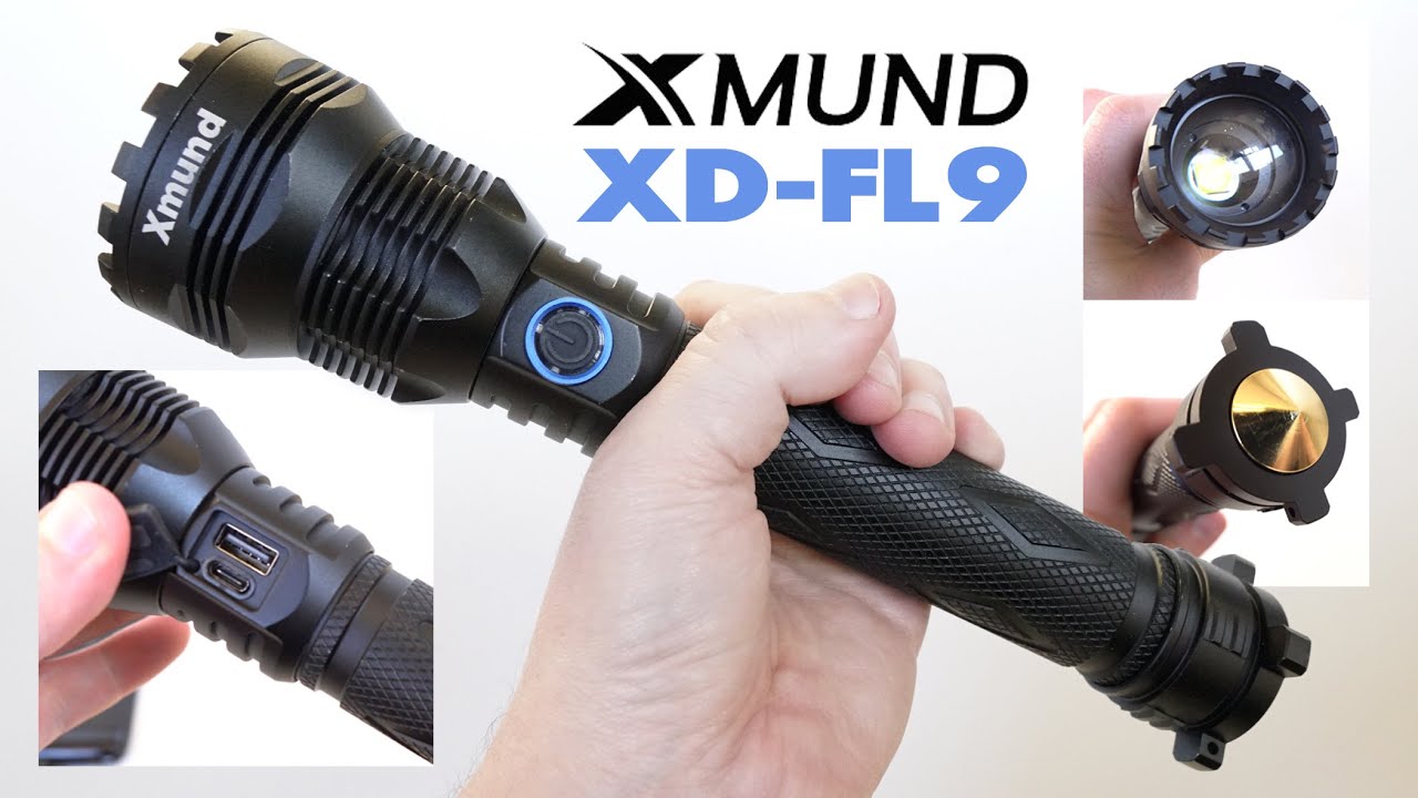 [4K Review] XMUND XD-FL9 - Huge Zoomable flashlight - 26650 Flashlights ...