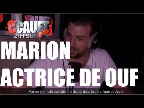 Marion en mode comédienne de ouf dans la chronique de Justin - C'Cauet sur NRJ