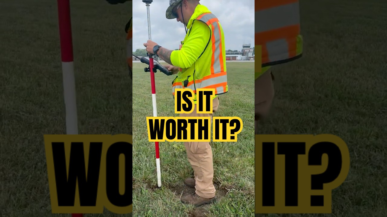 Is Surveying worth it? #surveyor #landsurveying #fieldwork #career #fyp #jobs #surveying #airport