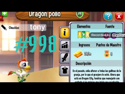 Dragon City "Capítulo 998 - Dragón Pollo, Dragón Ágil y Dragón Home Run" por Tony