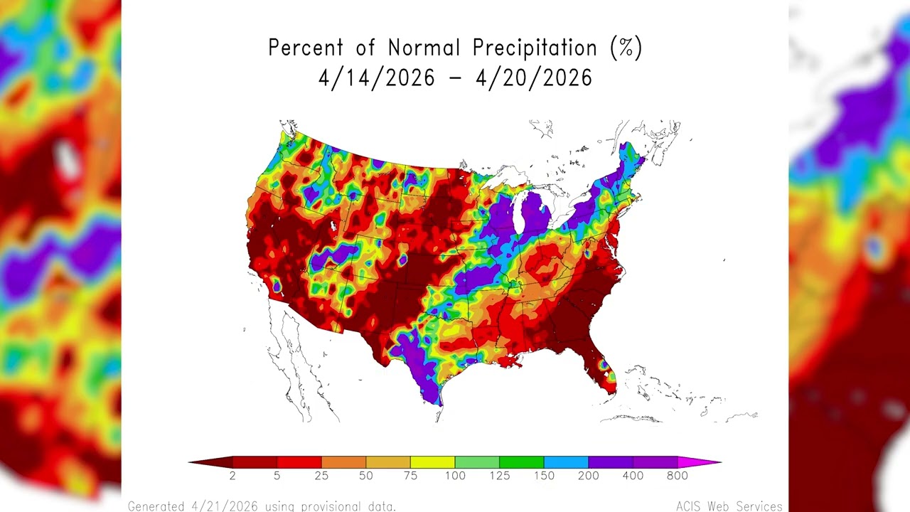U.S. Drought Monitor April 23, 2026