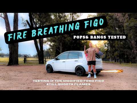 Der feuerspeiende Figo ist zurück?! Neuer Auspuff-Flammentest (Knallen und Knallen weg?!) #fordfi...