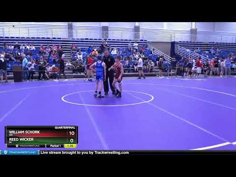 77 Lbs Quarterfinal - William Schork, OH Vs Reed Wicker, IN Cc8c