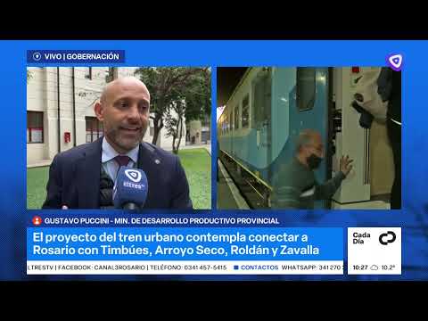 La Provincia avanza en la planificación de un tren metropolitano para Rosario