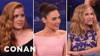 Amy Adams' Girl Crush On Holly Hunter & Gal Gadot  - CONAN on TBS