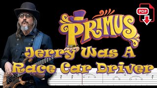 Primus - Jerry Was a Race Car Driver (🔴Bass Tabs | Notation) @ChamisBass #chamisbass #primusbass