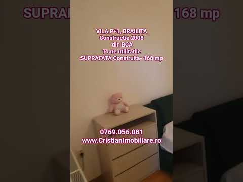 VEZI VIDEO! Vila P+1, constructie 2010, suprafata construita 168 mp, Brailita — Video