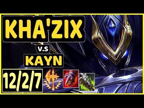 HY0G4 (KHA'ZIX) vs KAYN - 12/2/7 KDA JUNGLE CHALLENGER GAMEPLAY - BR