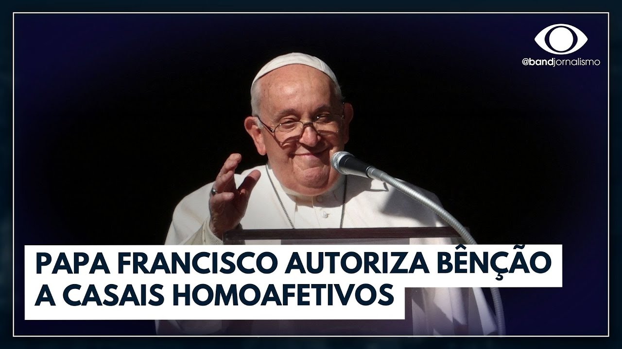 Papa Francisco autoriza bênção a casais homoafetivos | Jornal da Noite