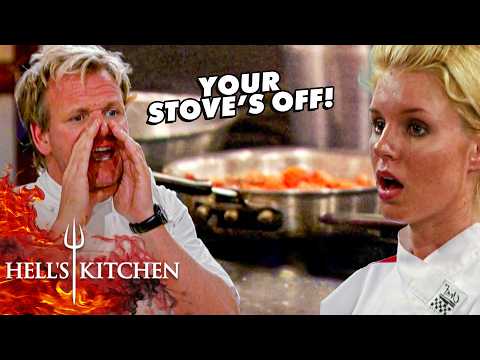 Chef Ramsay Catches Chef Cooking Garnishes With the Gas Turned Off