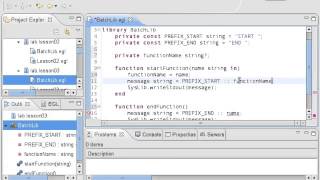Essential EGL+Batch - Lesson 03 Library Variable