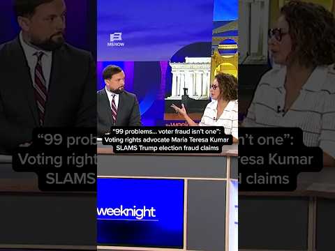Voting rights advocate Maria Teresa Kumar SLAMS Trump election fraud claims