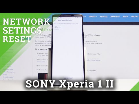 How to Reset Network Settings in SONY Xperia 1 II – Network Settings