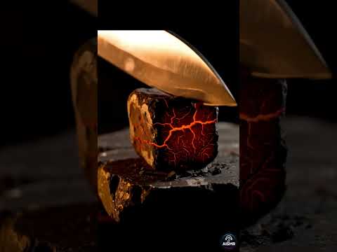 AI Lava Cutting ASMR | Relax and Unwind with Soothing Sounds of lava Cutting #asmr #aiasmr