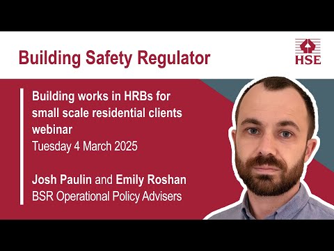 Domestic clients - building works in HRBs for small scale residential clients webinar (March 2025)