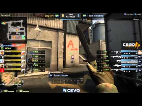 Team Property vs LQQMPP (CEVO-P Placement Tournament CS:GO Season 8)  - Helium & Launders