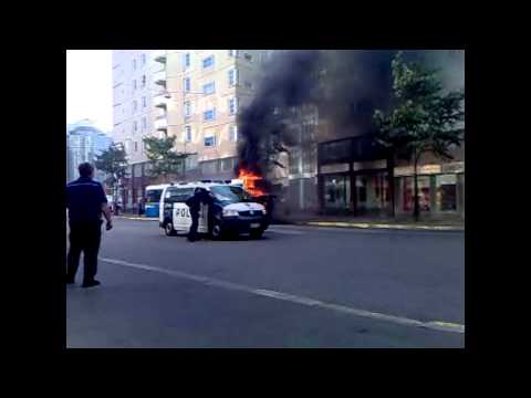 Kampin bussi palo  8.elokuuta  2011