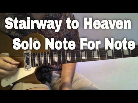 Guitar Lesson - Stairway to Heaven Solo Note for Note
