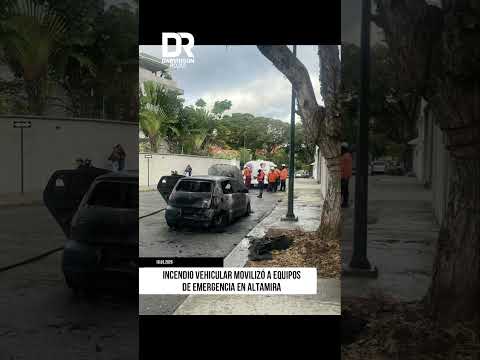 Autoridades atendieron incendio vehicular en Altamira