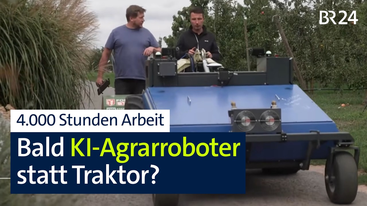 Ersetzt KI den Traktor? Maschinenbauingenieur baut autonomen Agrarroboter | BR24