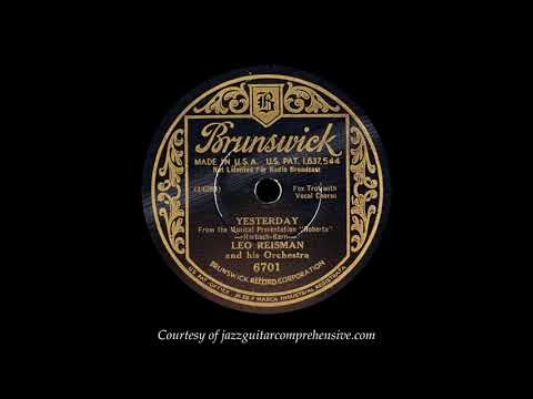 Leo Reisman w/ Frank Luther (1933) FIRST RECORDING [YESTERDAYS]